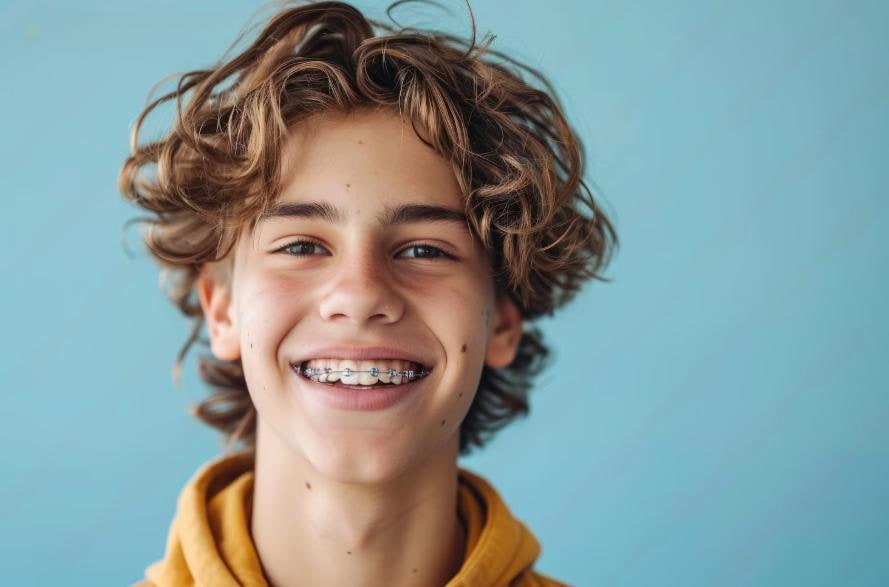 Исправление прикуса у подростков с помощью брекетов Исправление прикуса у подростков с помощью брекетов
