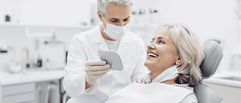 Имплантация двух зубов