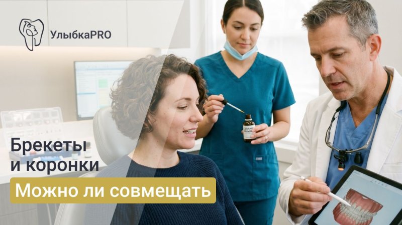 Можно ли ставить брекеты на коронки