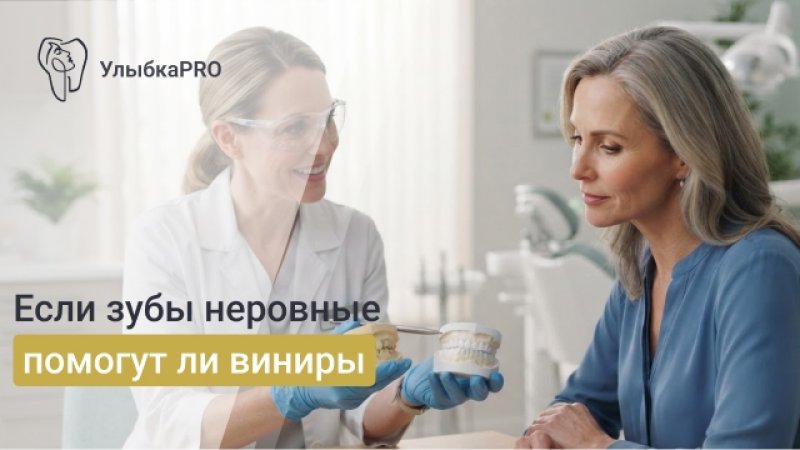 Виниры на кривые зубы выравнивание улыбки