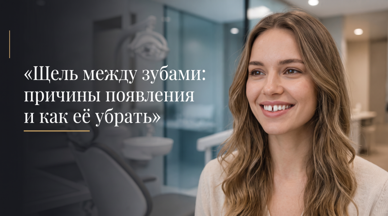 Щель между зубами: причины появления и как её убрать