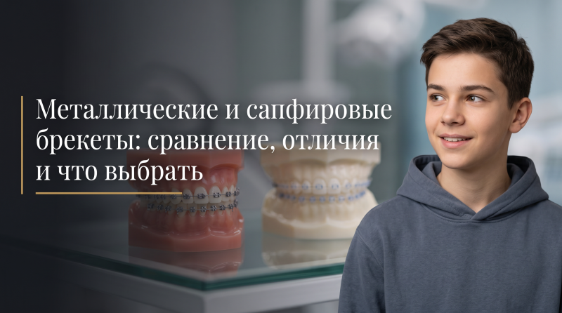 Металлические и сапфировые брекеты: сравнение, отличия и что выбрать