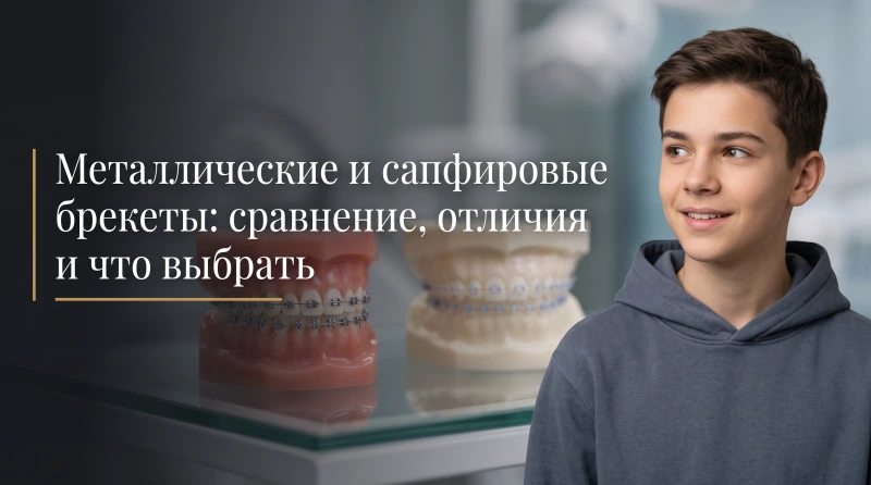 Металлические и сапфировые брекеты: сравнение, отличия и что выбрать