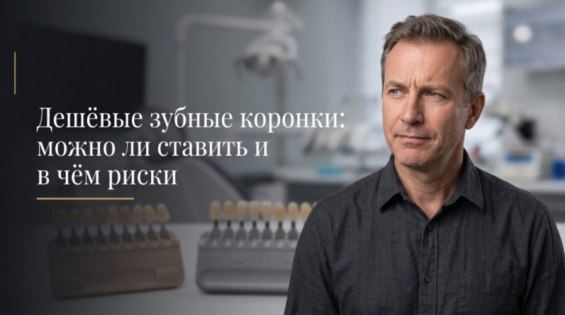 Дешёвые зубные коронки: можно ли ставить и в чём риски
