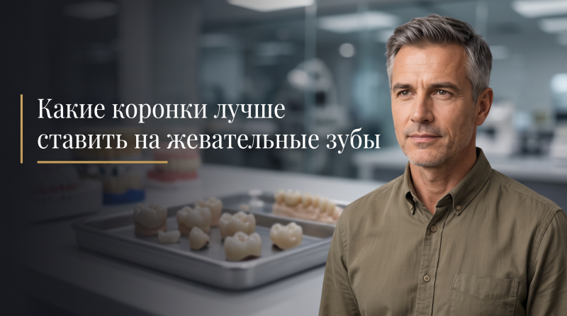 Какие коронки лучше ставить на жевательные зубы