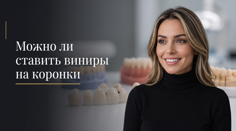 Можно ли ставить виниры на коронки