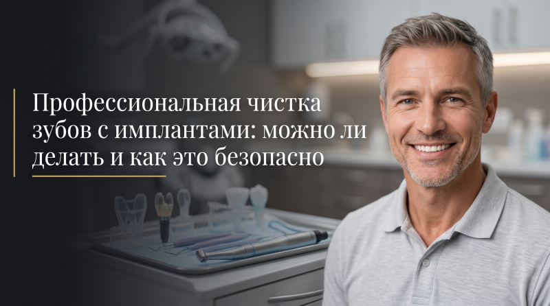 Профессиональная чистка зубов с имплантами: можно ли делать и как это безопасно