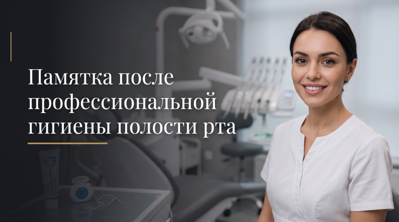 Памятка после профессиональной гигиены полости рта