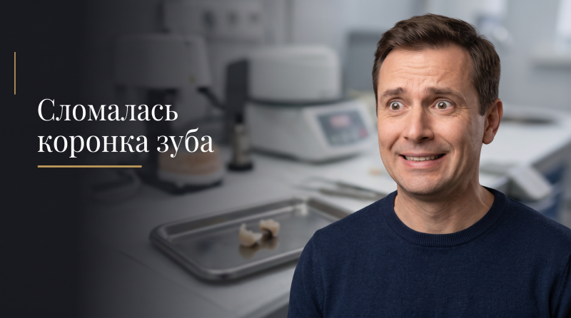 Сломалась коронка зуба