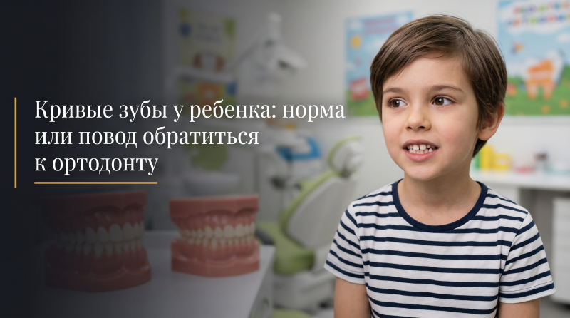 Кривые зубы у ребенка: норма или повод обратиться к ортодонту