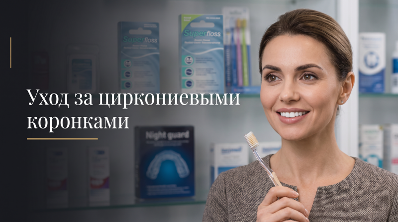 Уход за циркониевыми коронками
