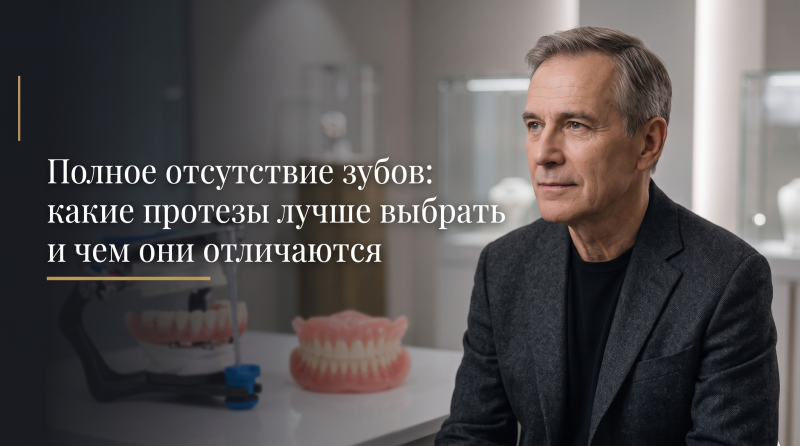Полное отсутствие зубов: какие протезы лучше выбрать и чем они отличаются