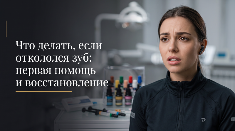 Что делать, если откололся зуб: первая помощь и восстановление
