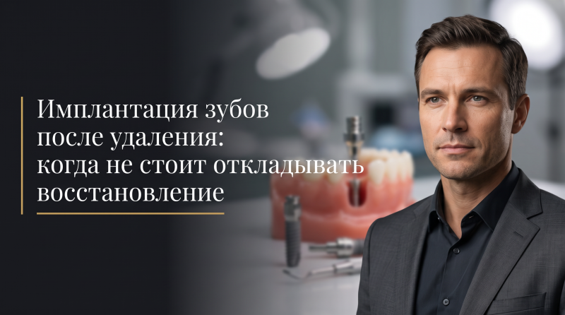 Имплантация зубов после удаления: когда не стоит откладывать восстановление