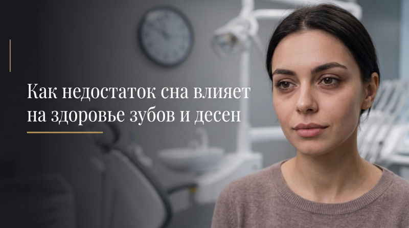 Как недостаток сна влияет на здоровье зубов и десен