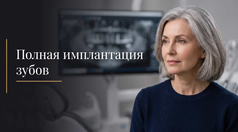 Полная имплантация зубов