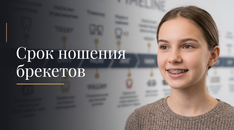 Срок ношения брекетов