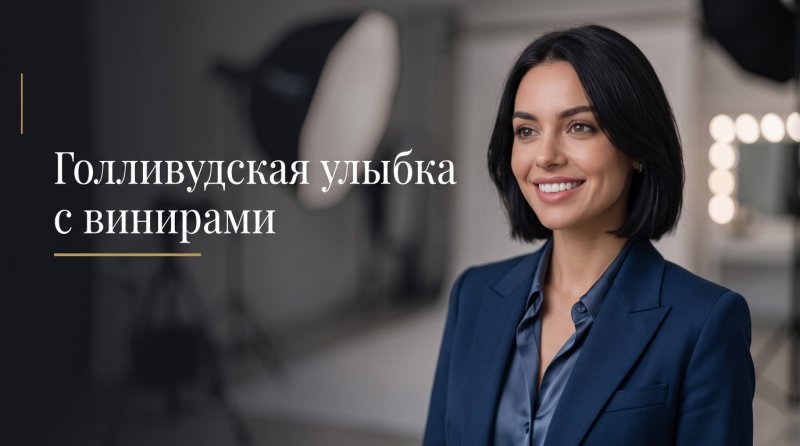 Голливудская улыбка с винирами