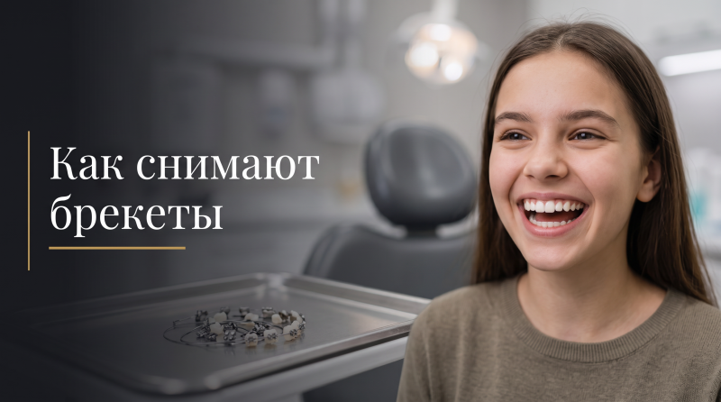 Как снимают брекеты