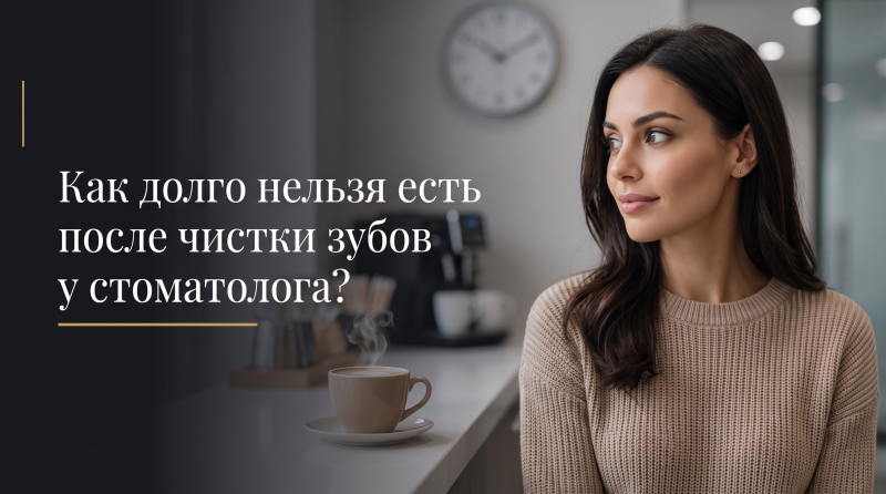 Как долго нельзя есть после чистки зубов у стоматолога?