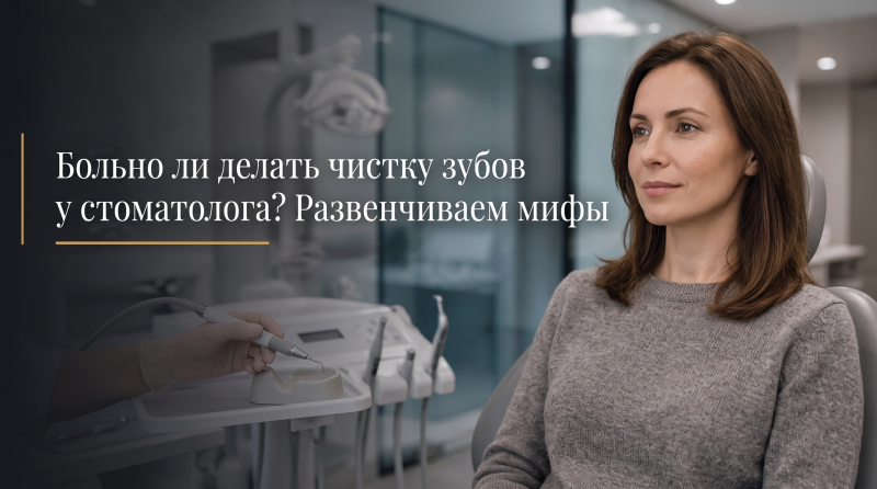 Больно ли делать чистку зубов у стоматолога? Развенчиваем мифы