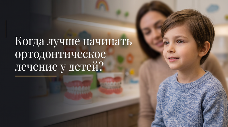 Когда лучше начинать ортодонтическое лечение у детей?