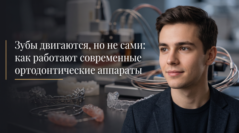 Зубы двигаются, но не сами: как работают современные ортодонтические аппараты