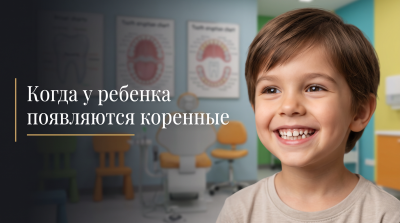 Когда у ребенка появляются коренные зубы