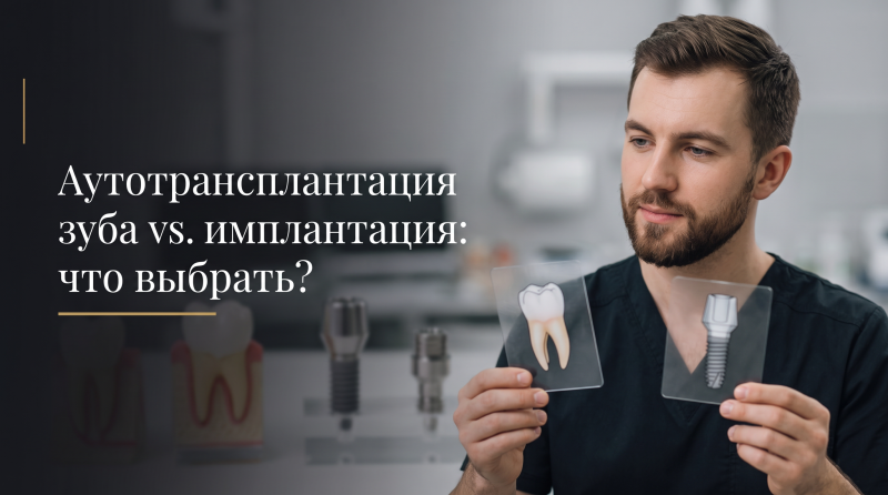 Аутотрансплантация зуба vs. имплантация: что выбрать?