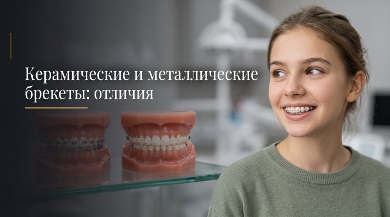 Керамические и металлические брекеты: отличия