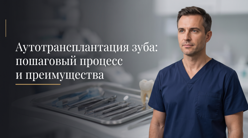 Аутотрансплантация зуба: пошаговый процесс и преимущества
