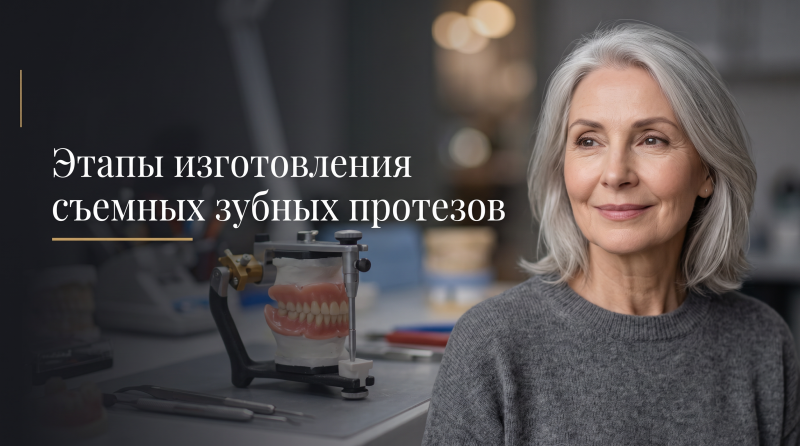 Этапы изготовления съемных зубных протезов