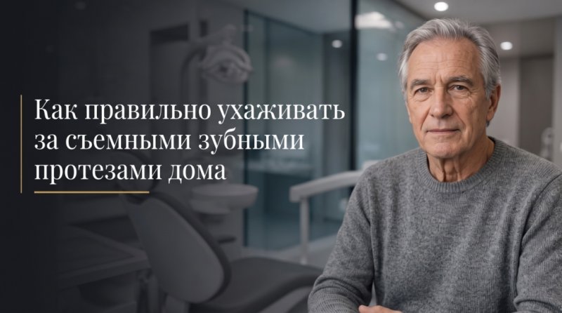 Как правильно ухаживать за съемными зубными протезами дома