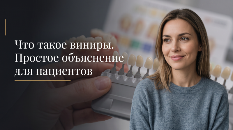 Что такое виниры. Простое объяснение для пациентов