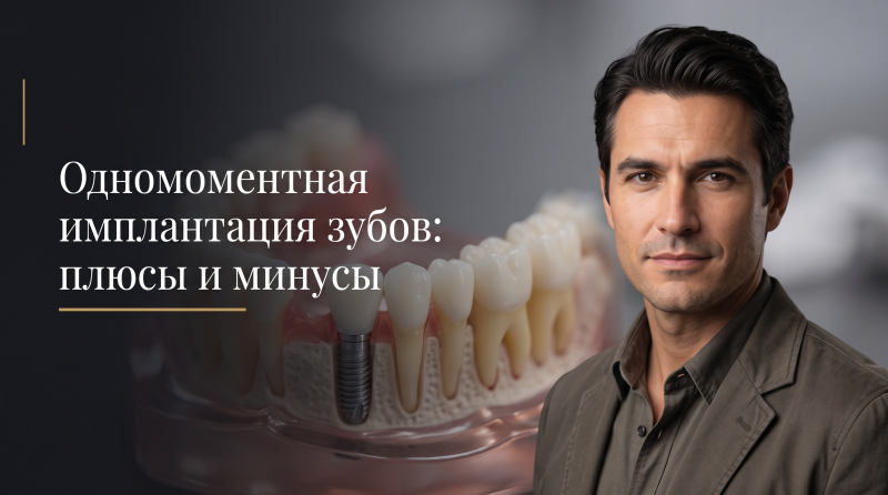 Одномоментная имплантация зубов: плюсы и минусы