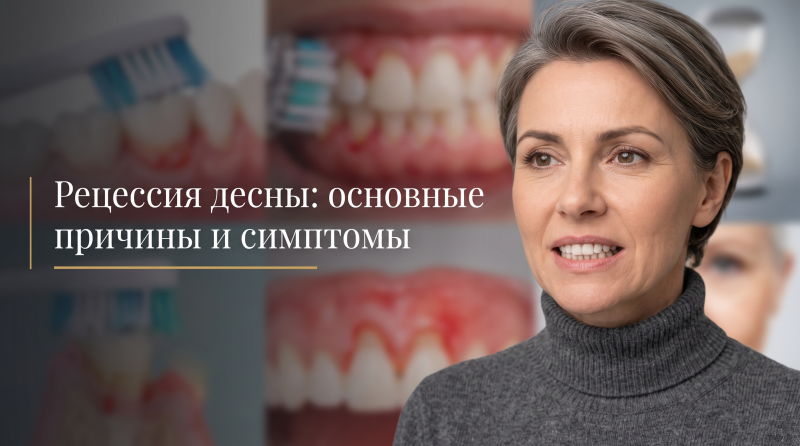 Рецессия десны: основные причины и симптомы