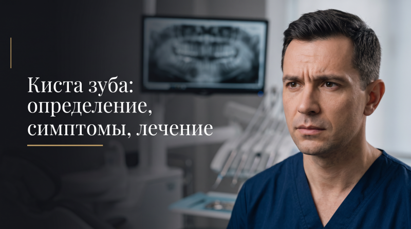 Киста зуба: определение, симптомы, лечение