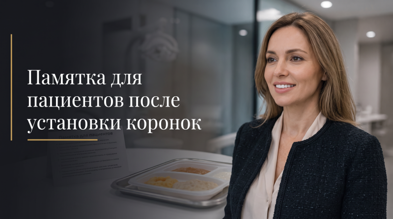 Памятка для пациентов после установки коронок
