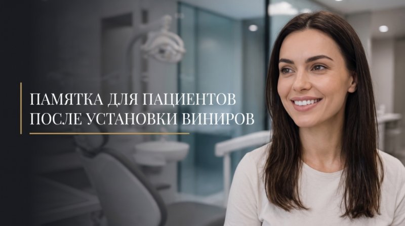 Памятка для пациентов после установки виниров