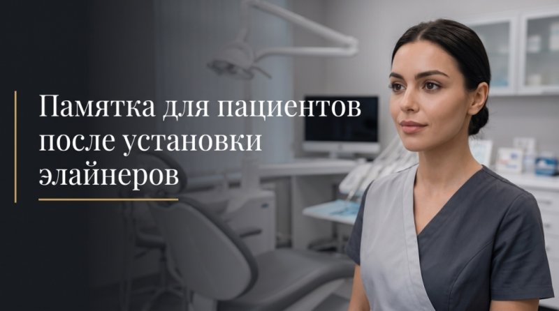 Памятка для пациентов после установки элайнеров