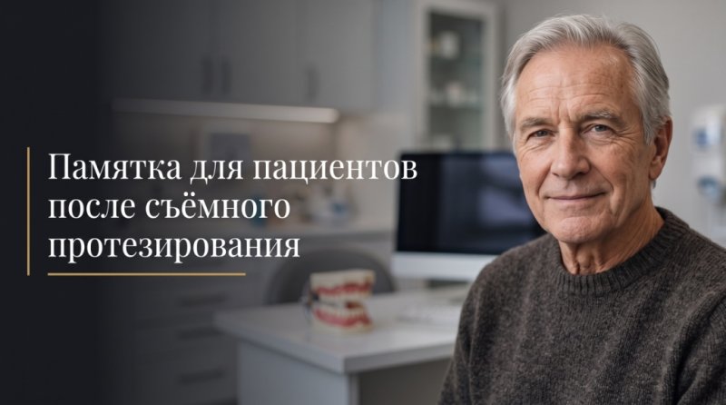 Памятка для пациентов после съёмного протезирования