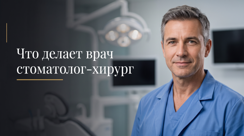 Что делает врач стоматолог-хирург