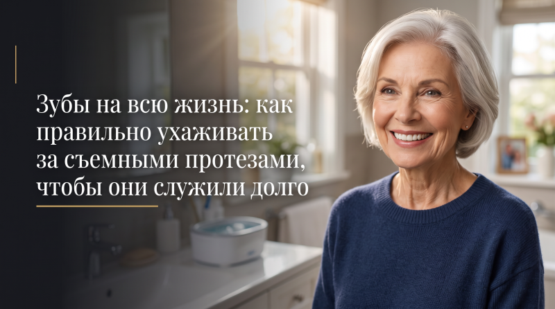 Зубы на всю жизнь: как правильно ухаживать за съемными протезами, чтобы они служили долго