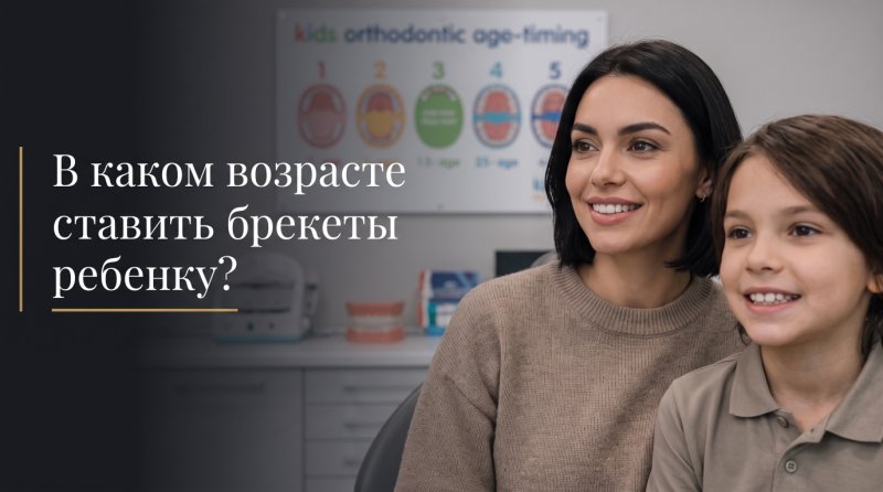 В каком возрасте ставить брекеты ребенку?