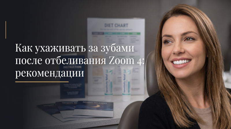 Как ухаживать за зубами после отбеливания Zoom 4: рекомендации