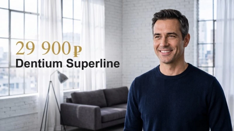 Имплантация Dentium Superline за 29 900 ₽